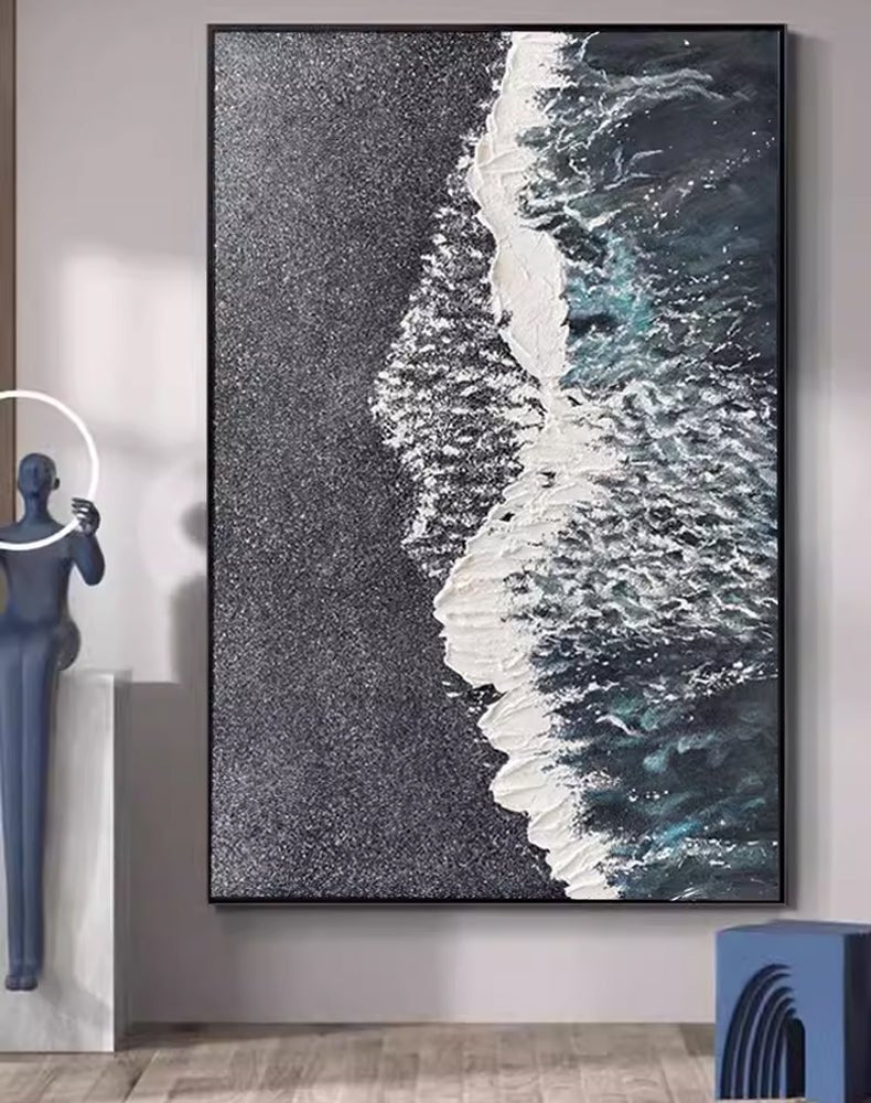 Abstract Painting "Midnight Tide"