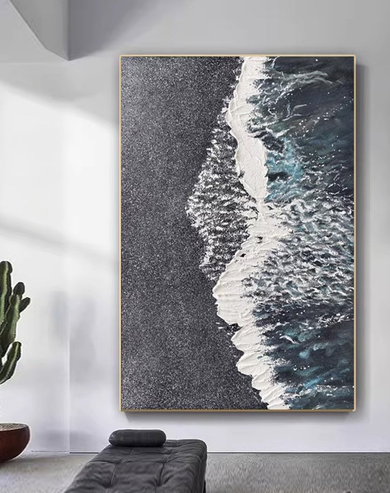 Abstract Painting "Midnight Tide"