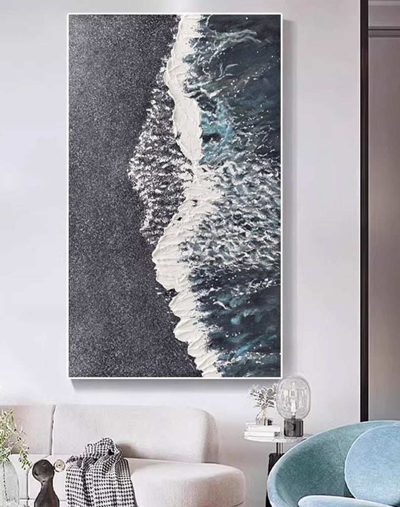 Abstract Painting "Midnight Tide"