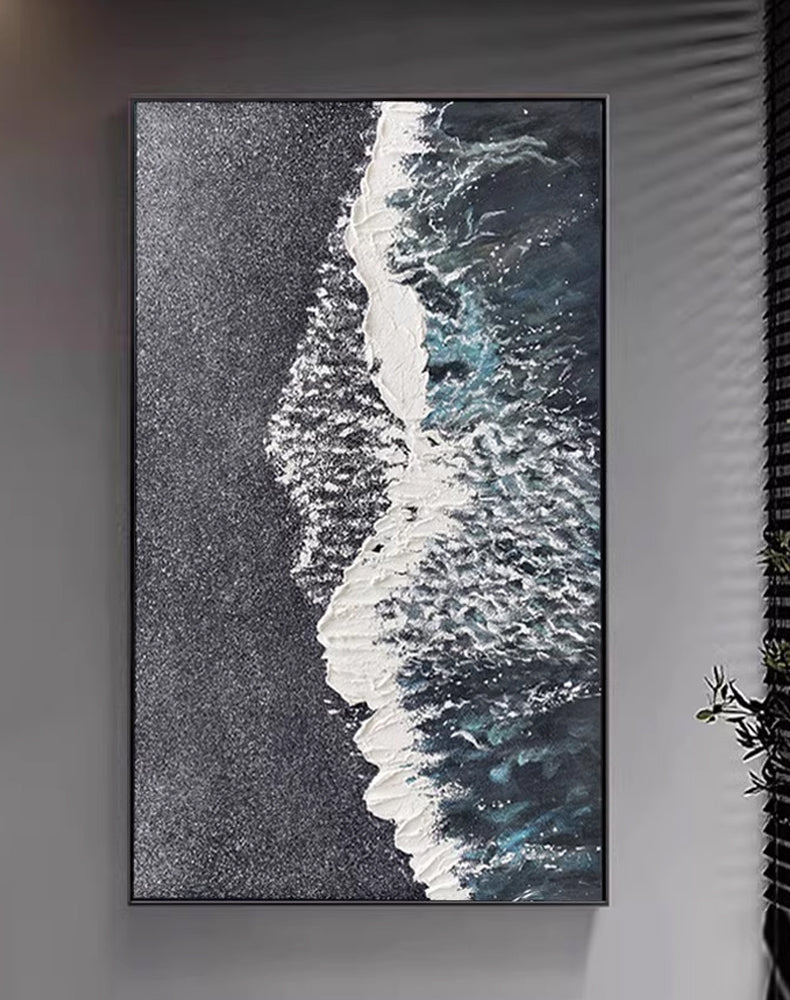 Abstract Painting "Midnight Tide"