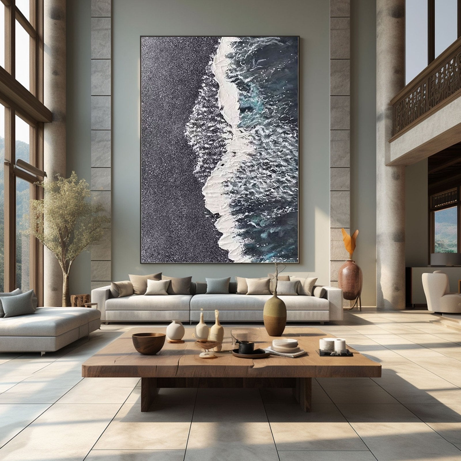 Abstract Painting "Midnight Tide"