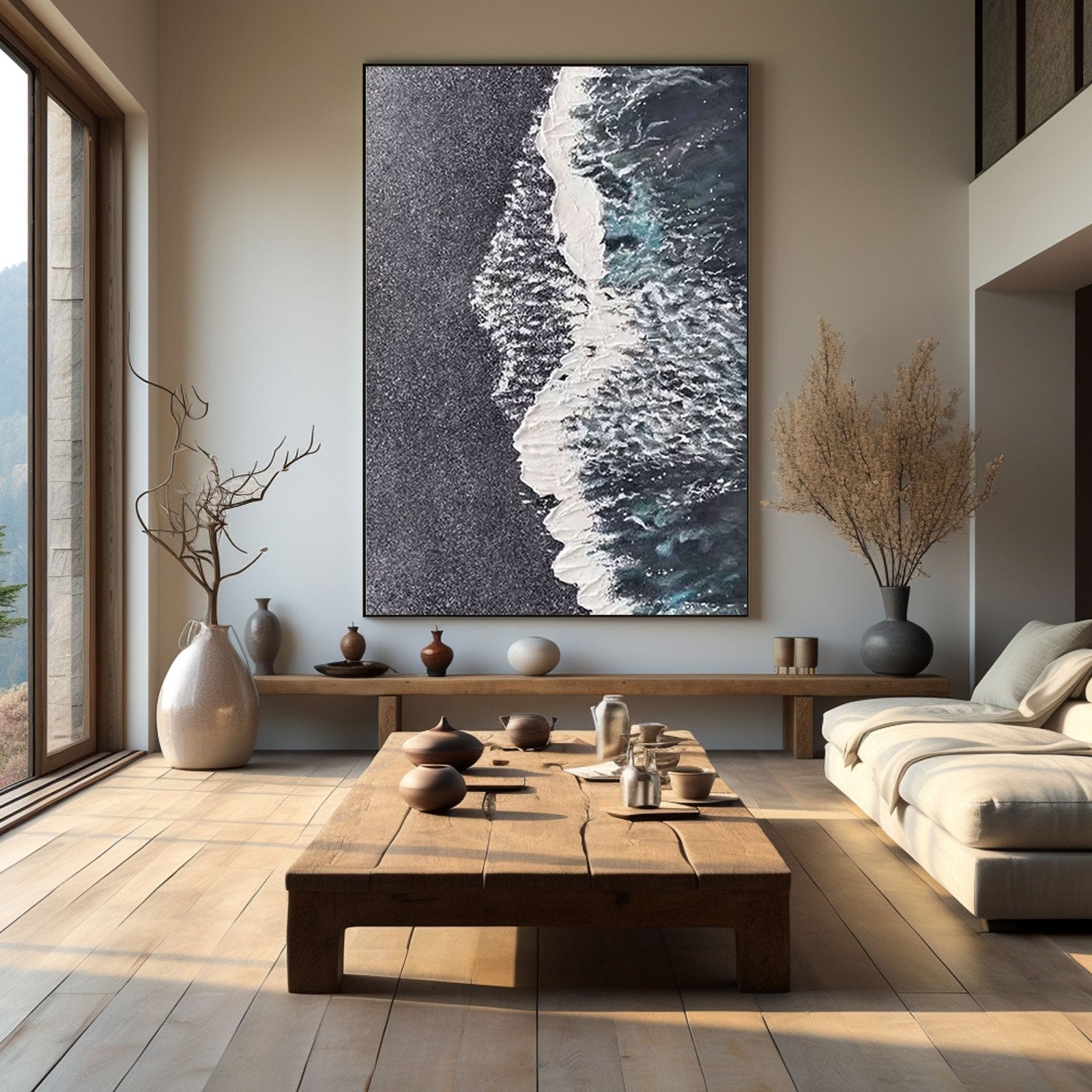 Abstract Painting "Midnight Tide"