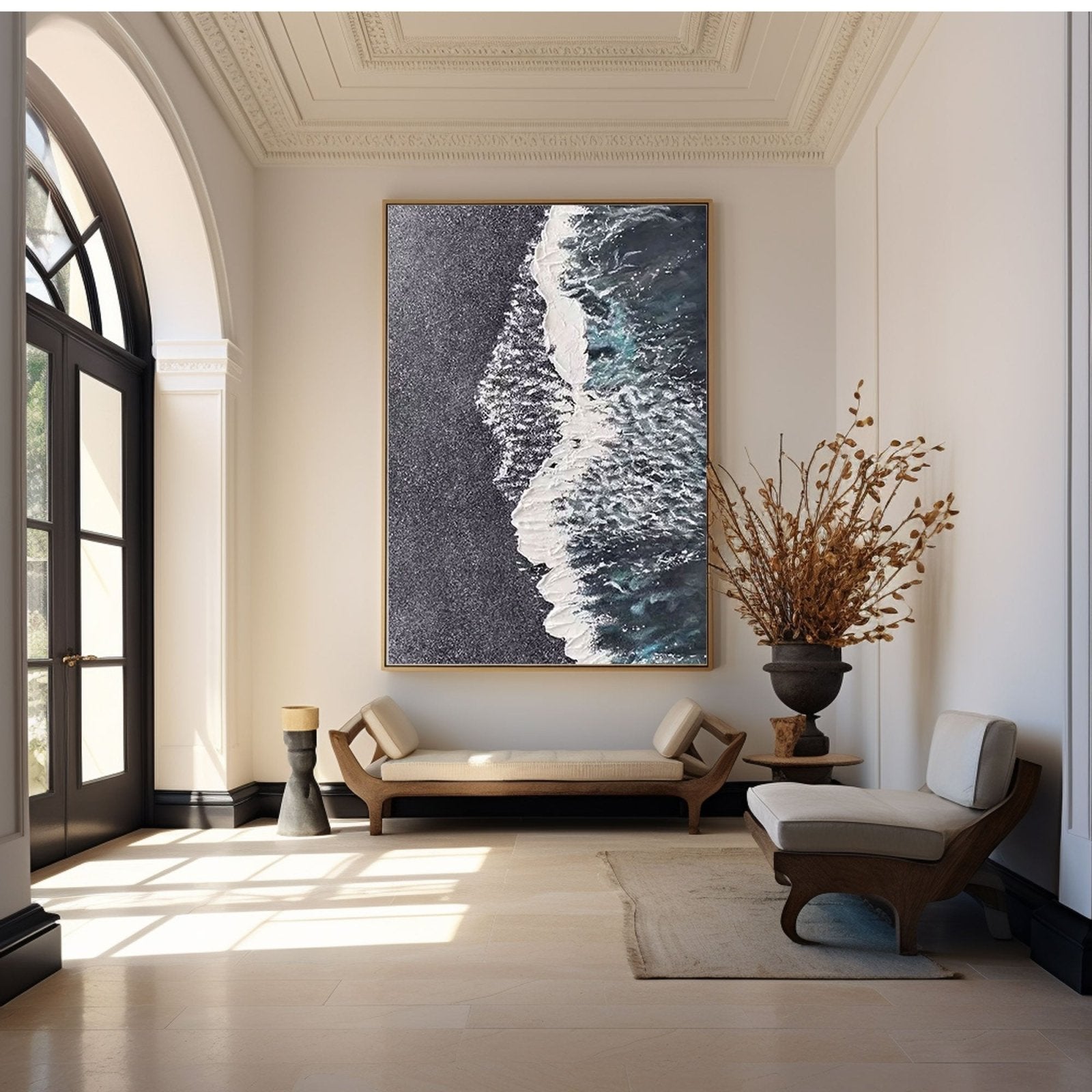 Abstract Painting "Midnight Tide"