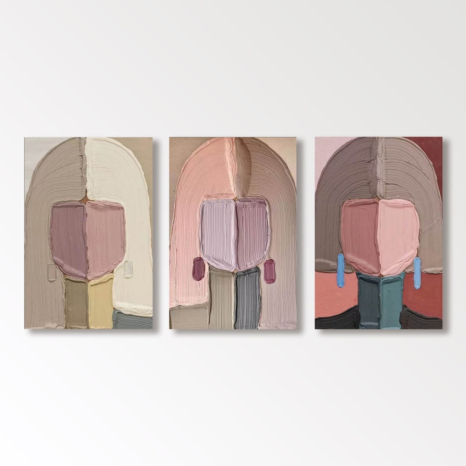 Abstrakt maleri "Mirada Vacía"