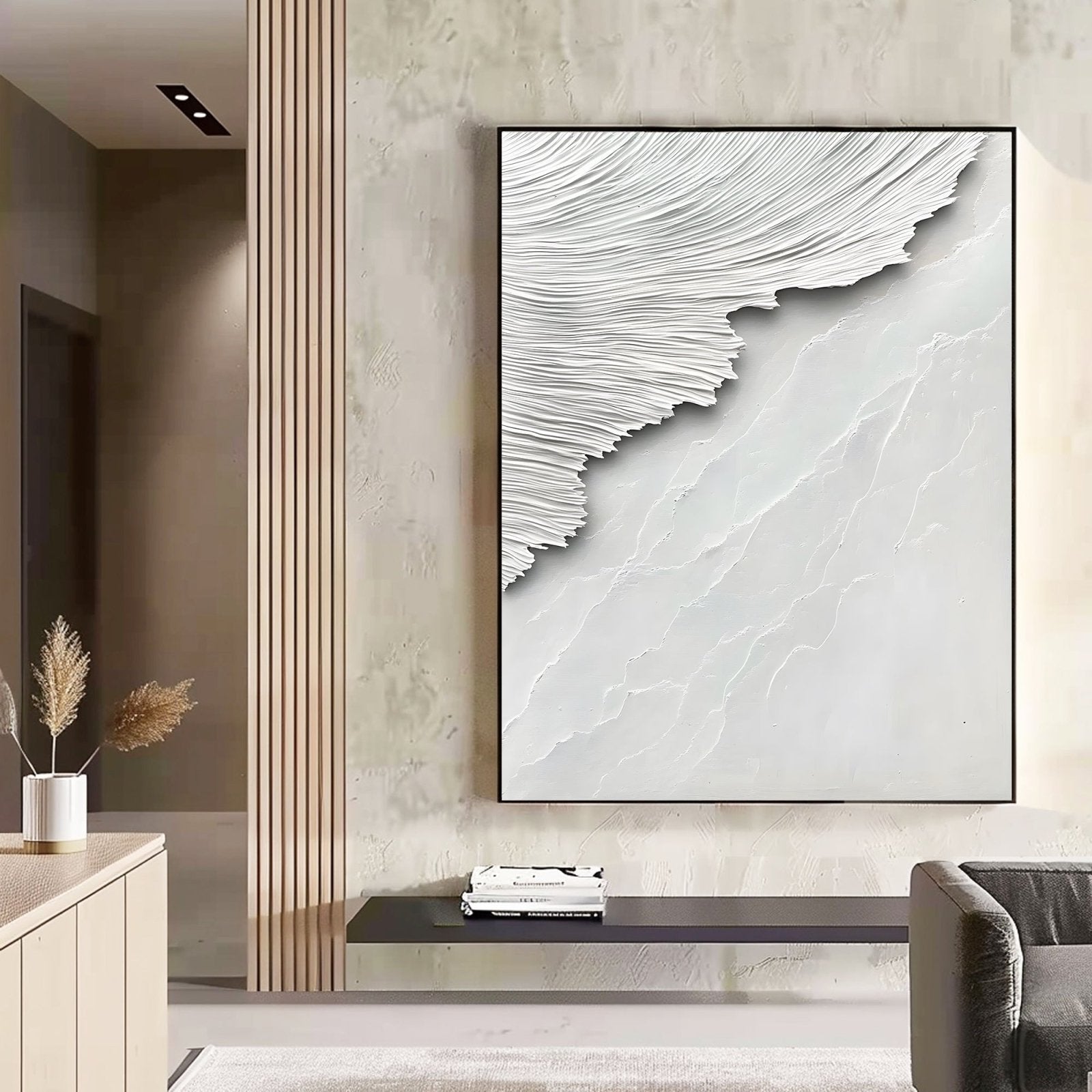 Abstract Painting "Misticismo Blanco”