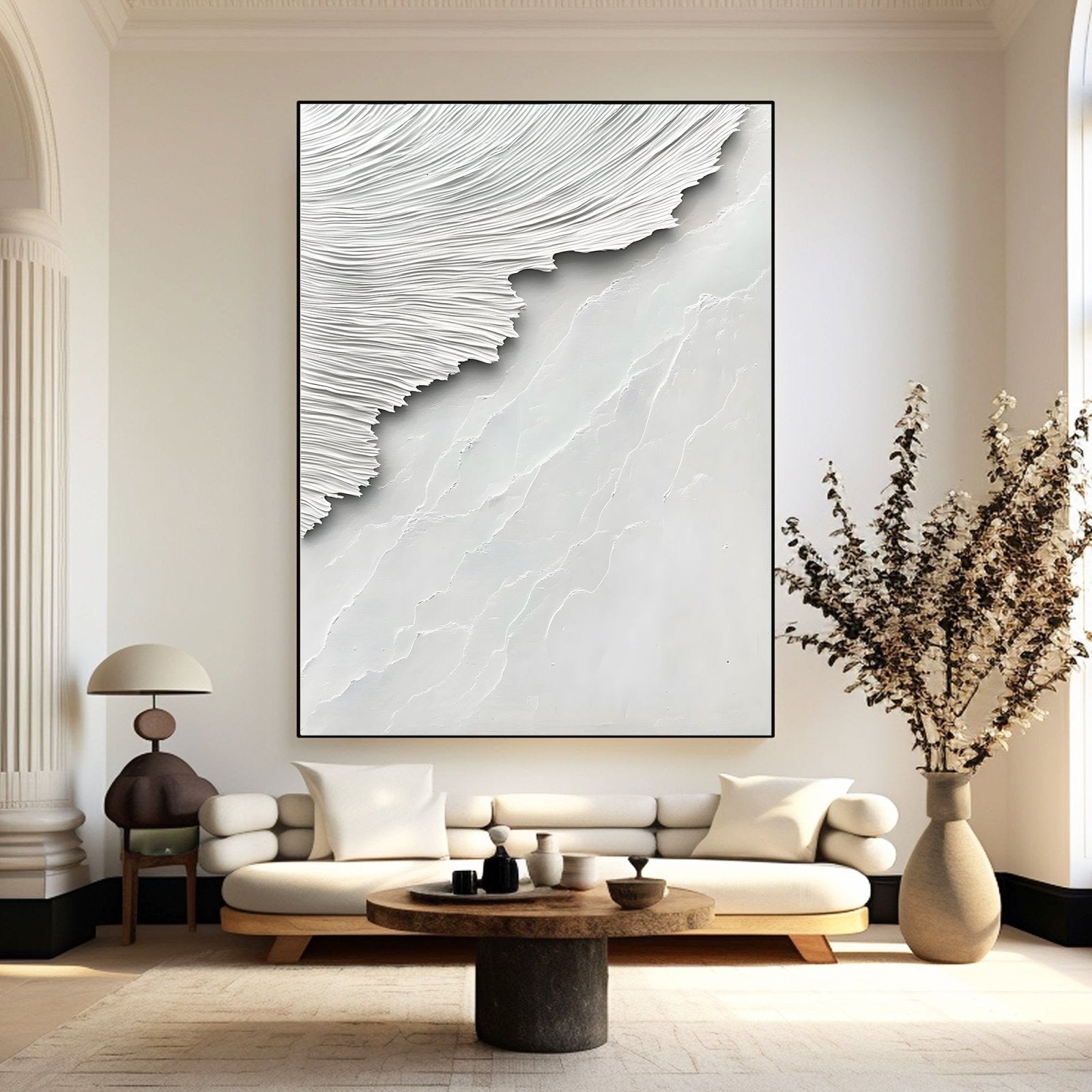 Abstract Painting "Misticismo Blanco”