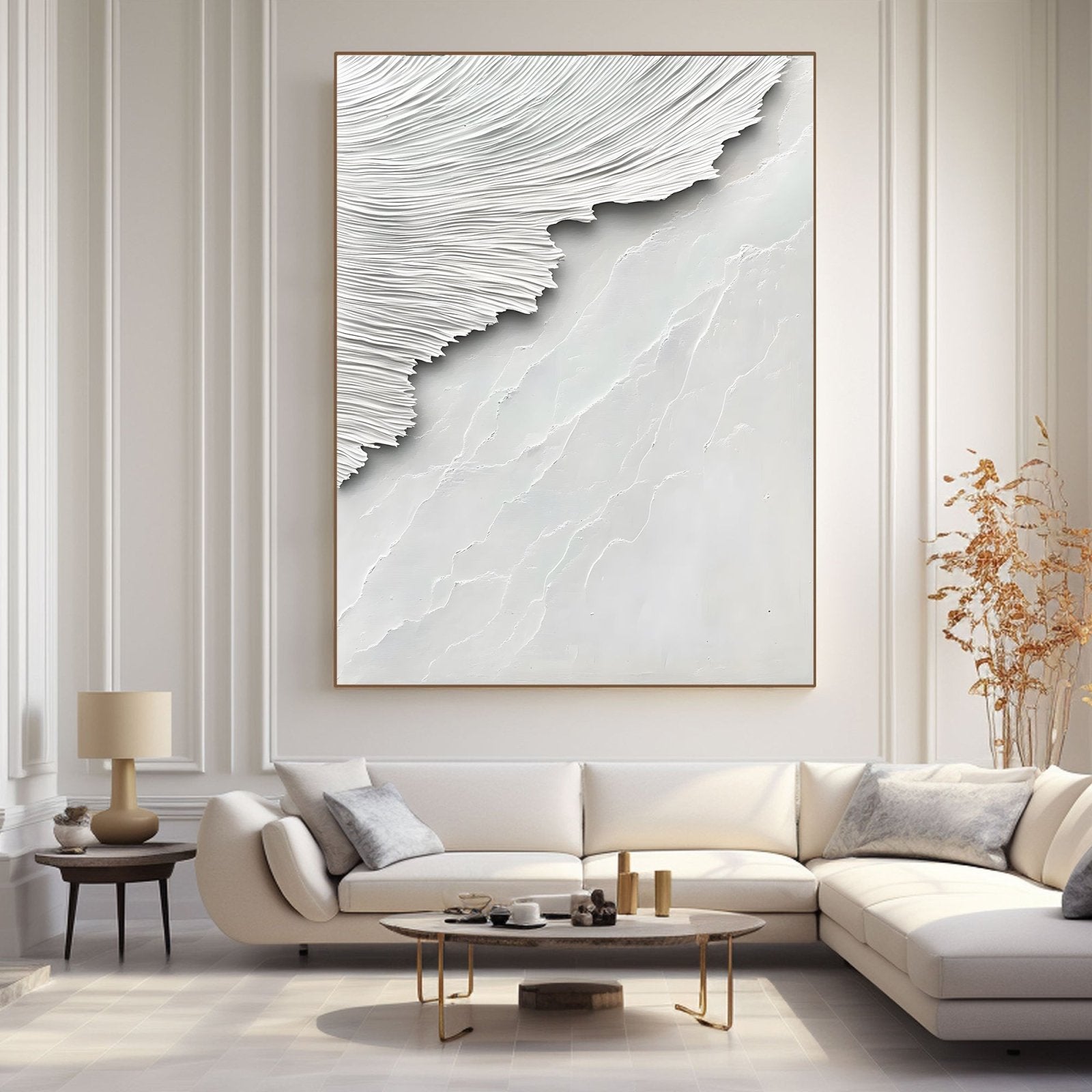 Abstract Painting "Misticismo Blanco”