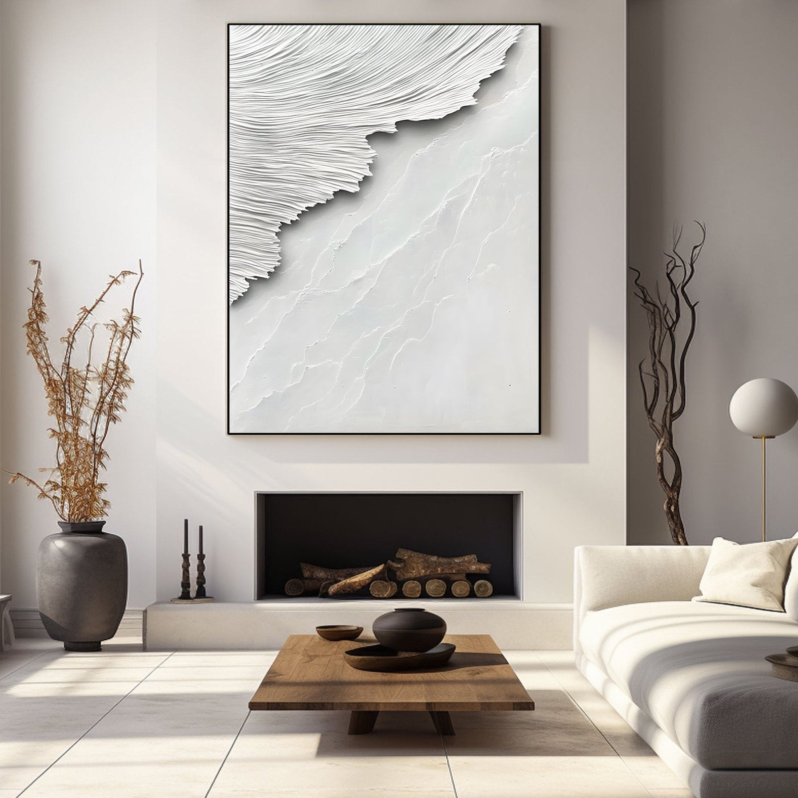 Abstract Painting "Misticismo Blanco”