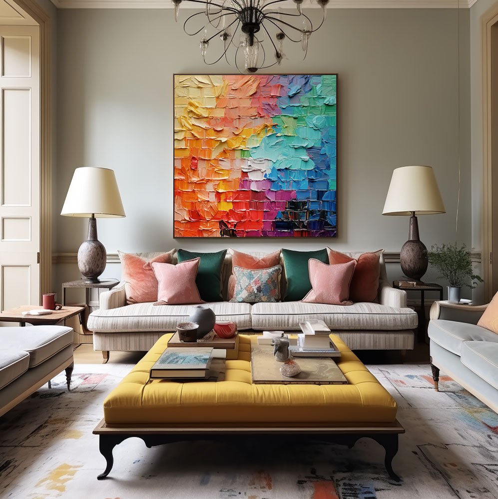 Abstract Painting "Mosaic of Life"