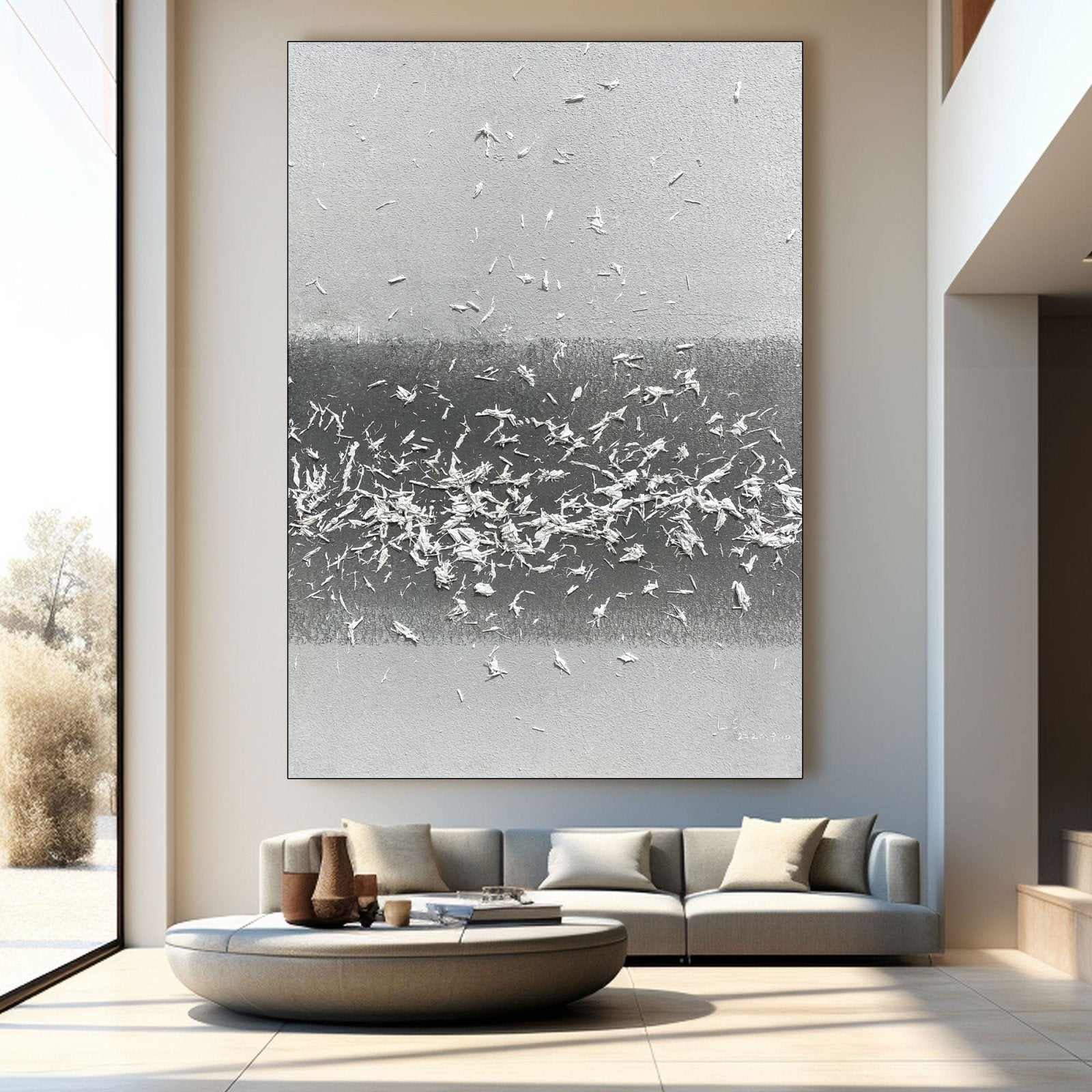 Abstrakt maleri "Movimiento Unido"