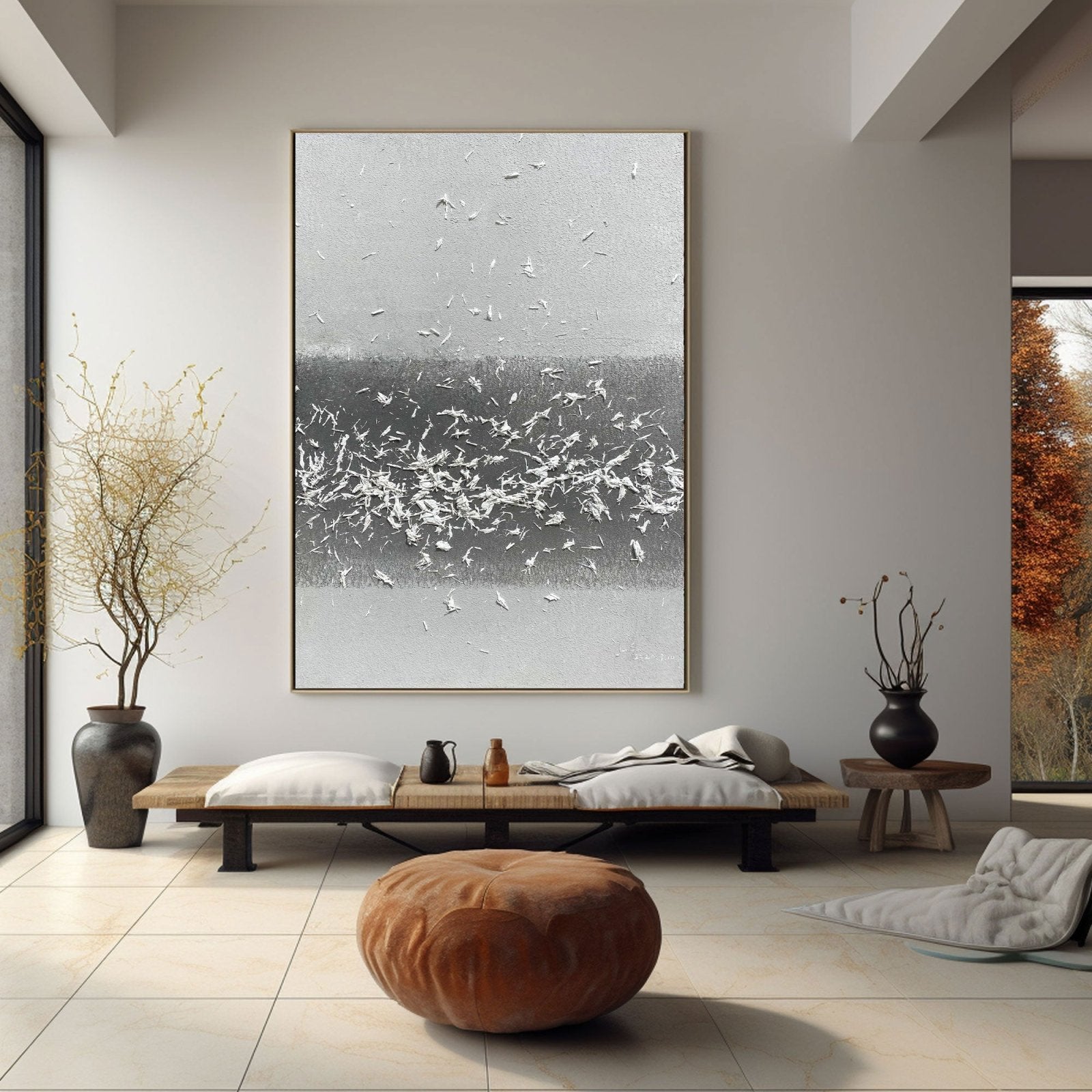 Abstrakt maleri "Movimiento Unido"