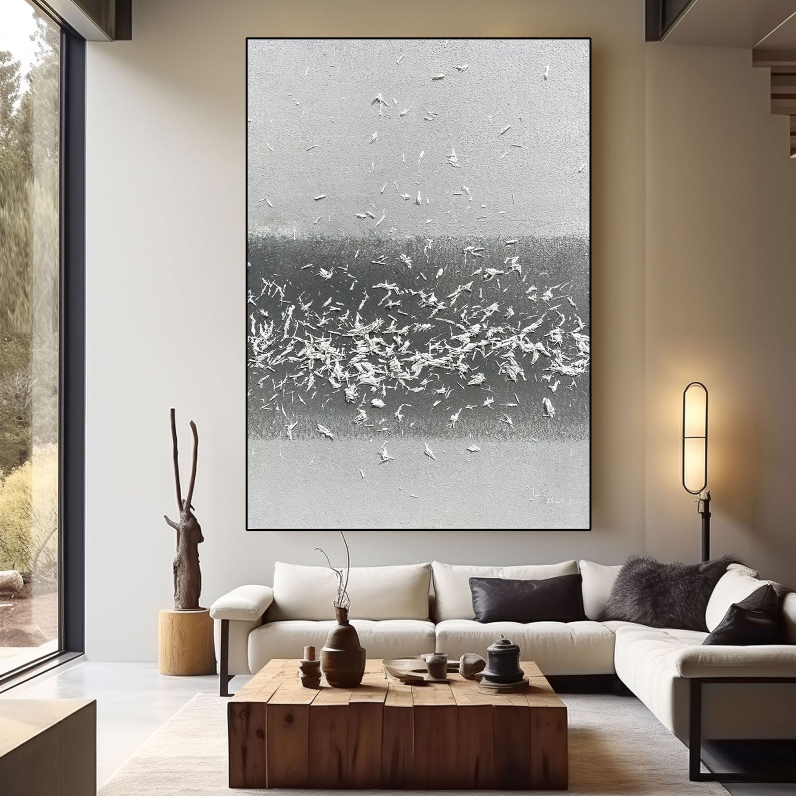 Abstrakt maleri "Movimiento Unido"