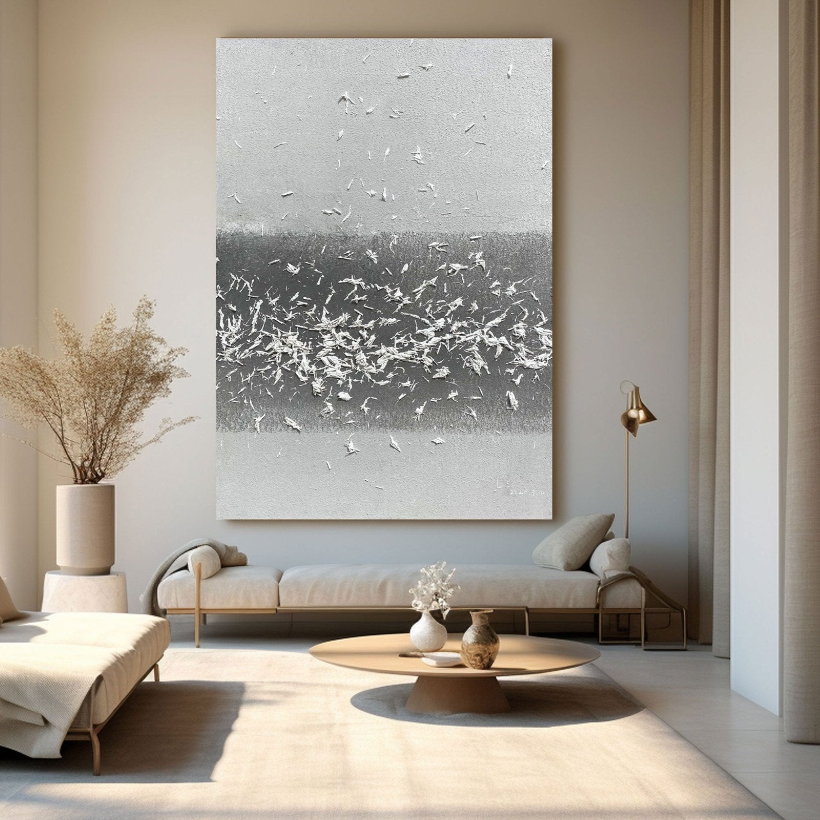 Abstrakt maleri "Movimiento Unido"