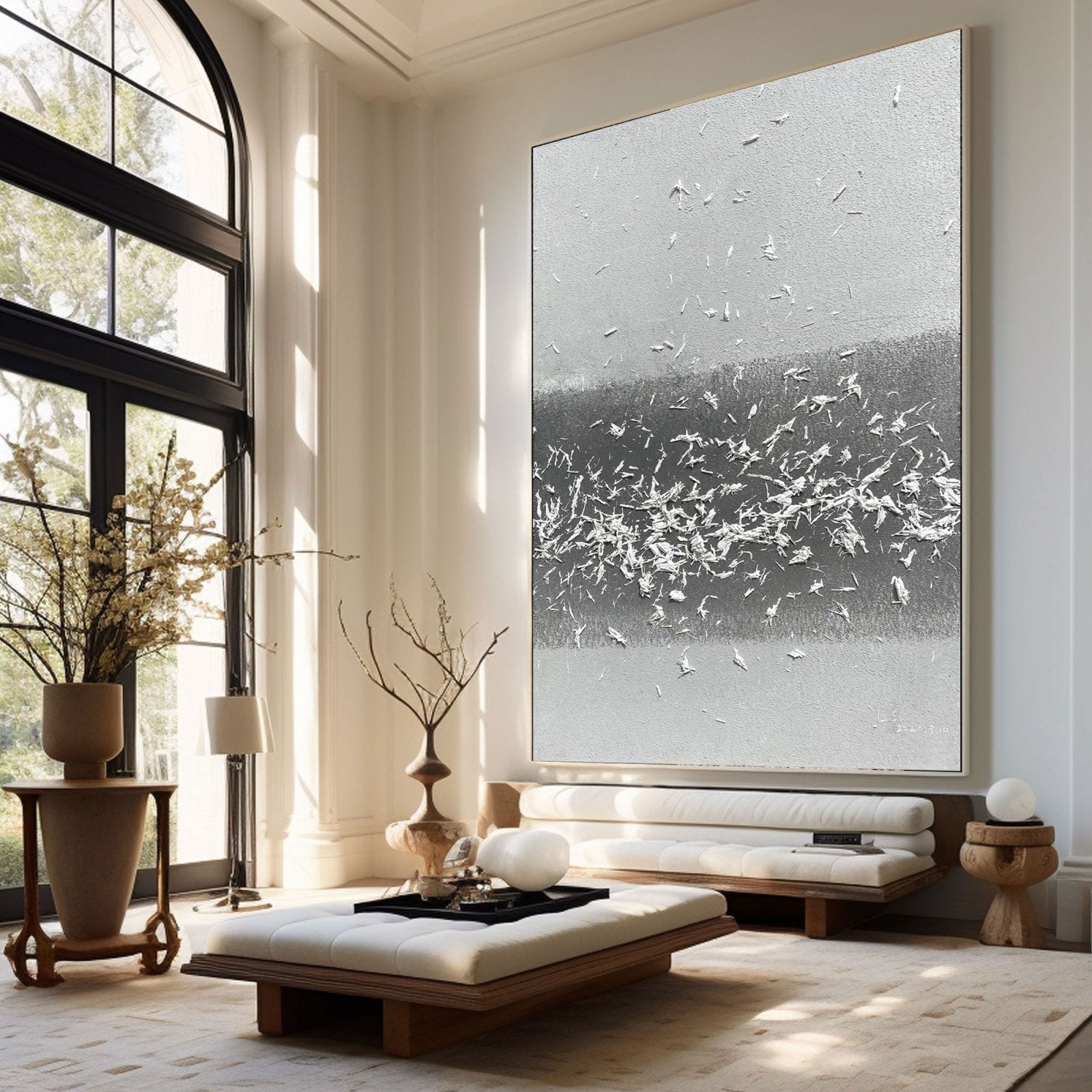 Abstrakt maleri "Movimiento Unido"