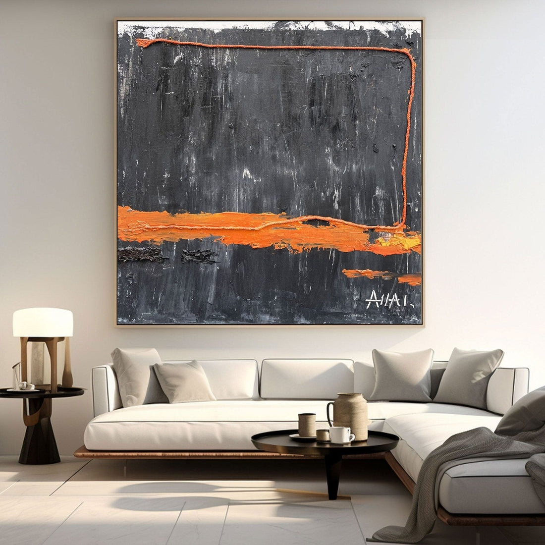 Abstract Painting "Odkrycie Granic”