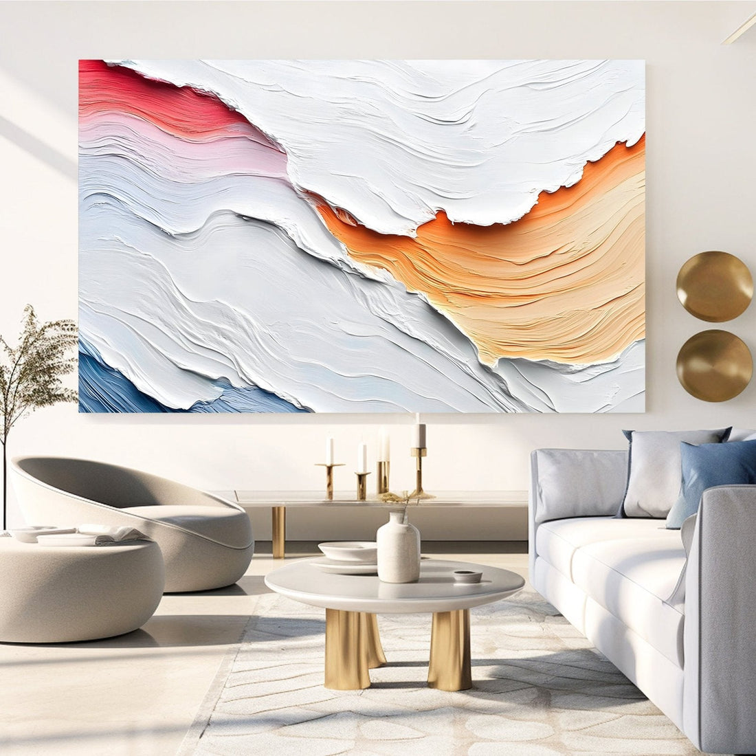 Abstract Painting "Olas de Color"
