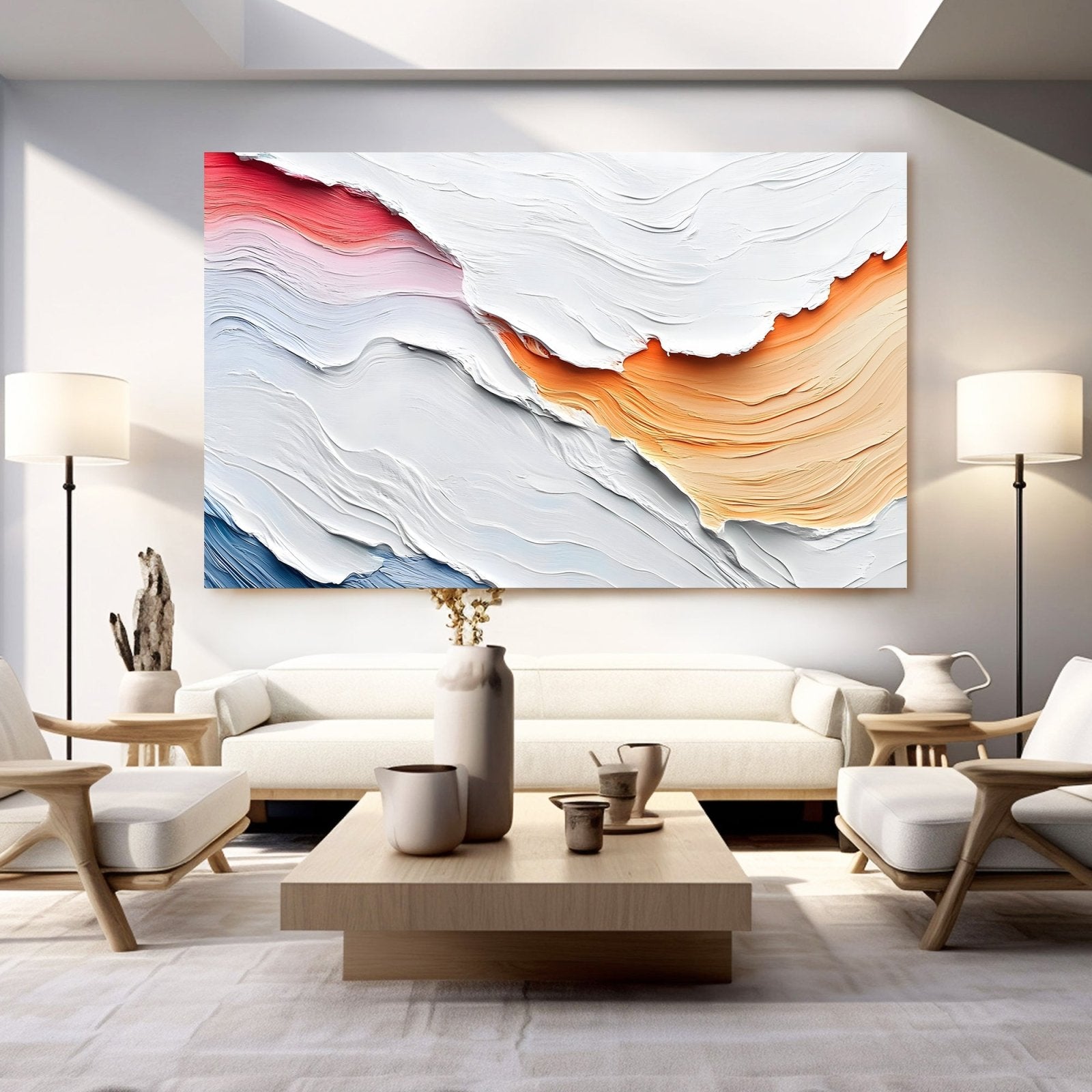 Abstrakt maleri "Olas de Color"