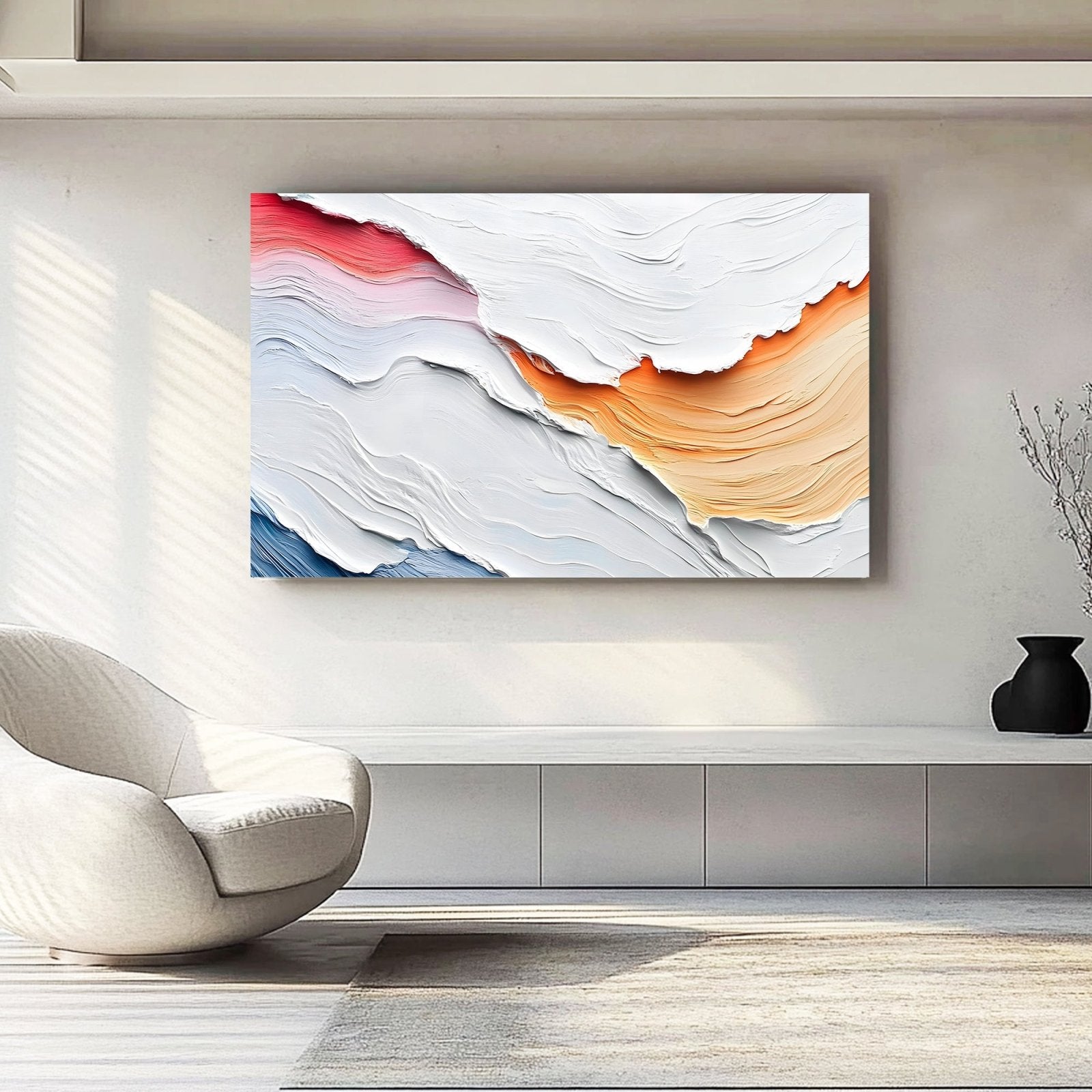 Abstrakt maleri "Olas de Color"