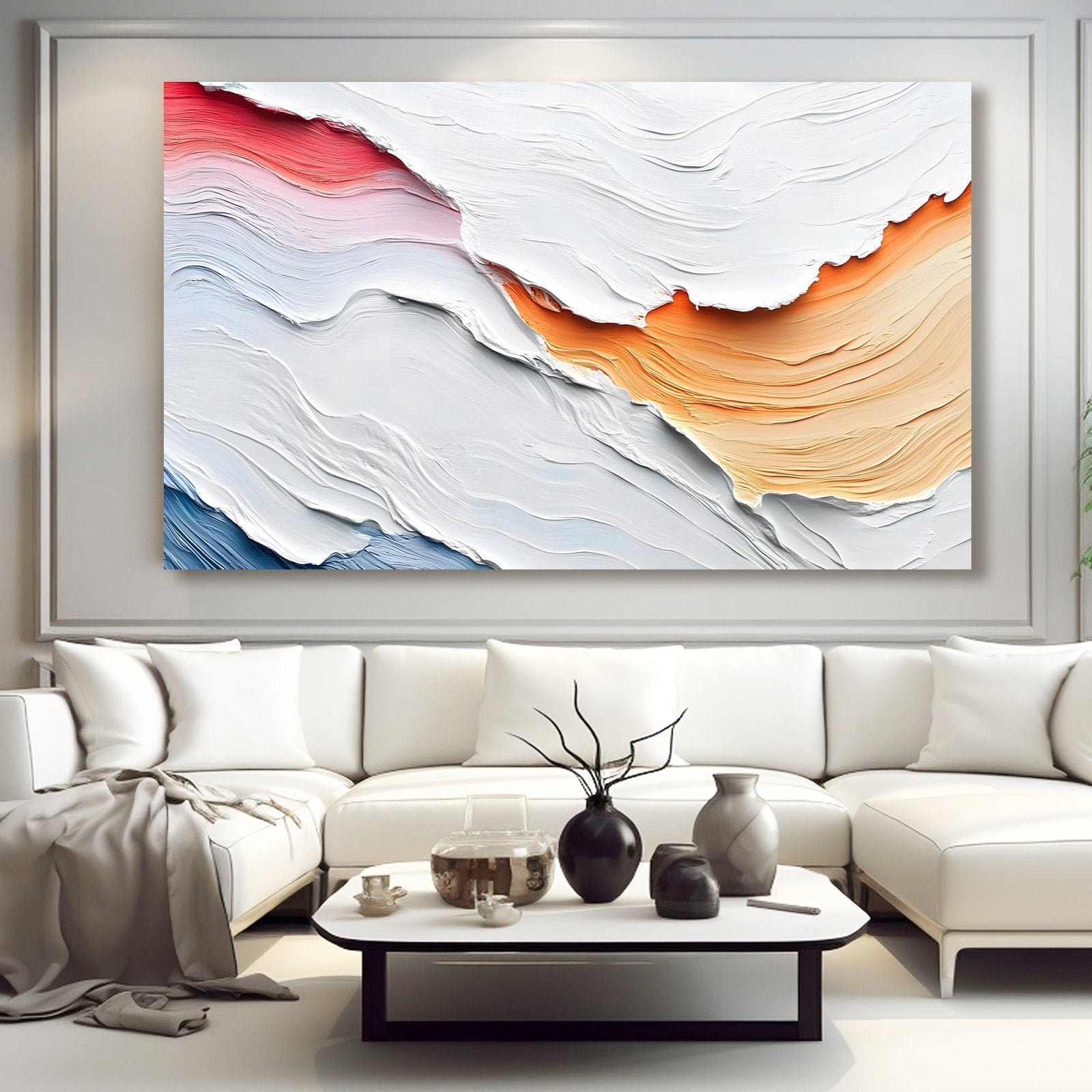 Abstrakt maleri "Olas de Color"