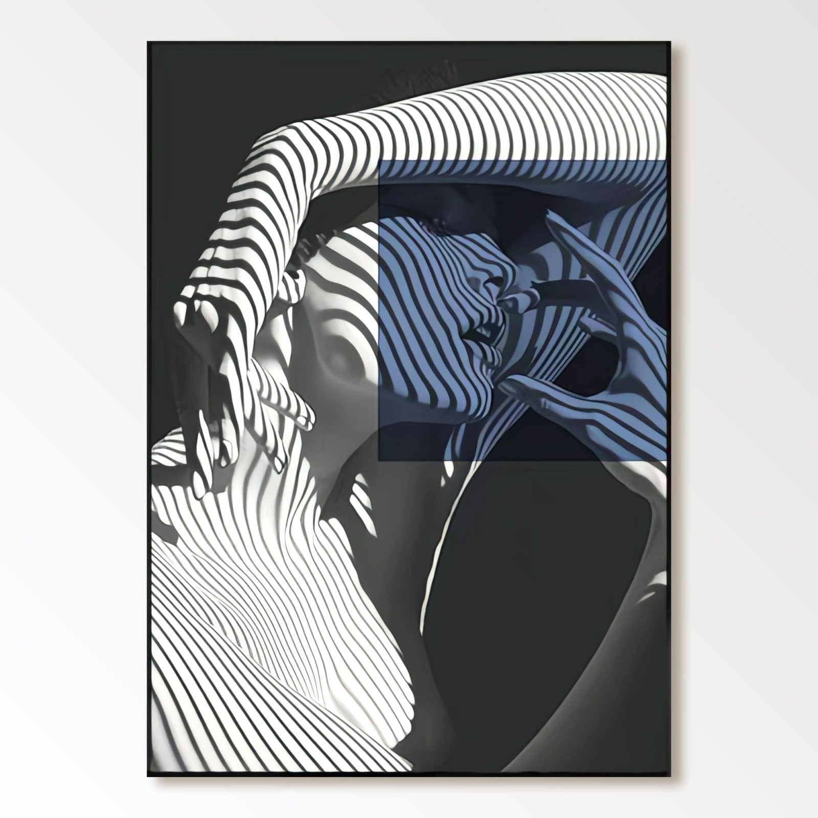 Abstract Painting "Ombres Enlacées"