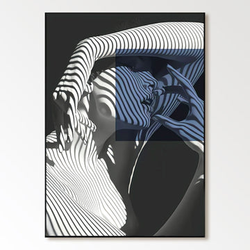 Abstract Painting "Ombres Enlacées"