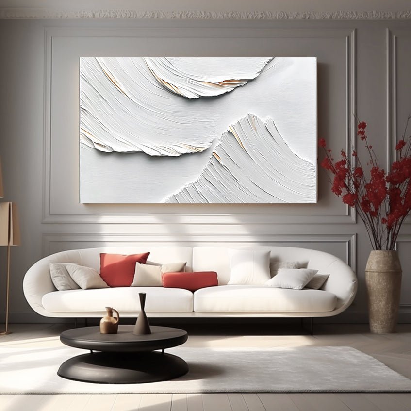 Abstract Painting "Ondas Blancas"