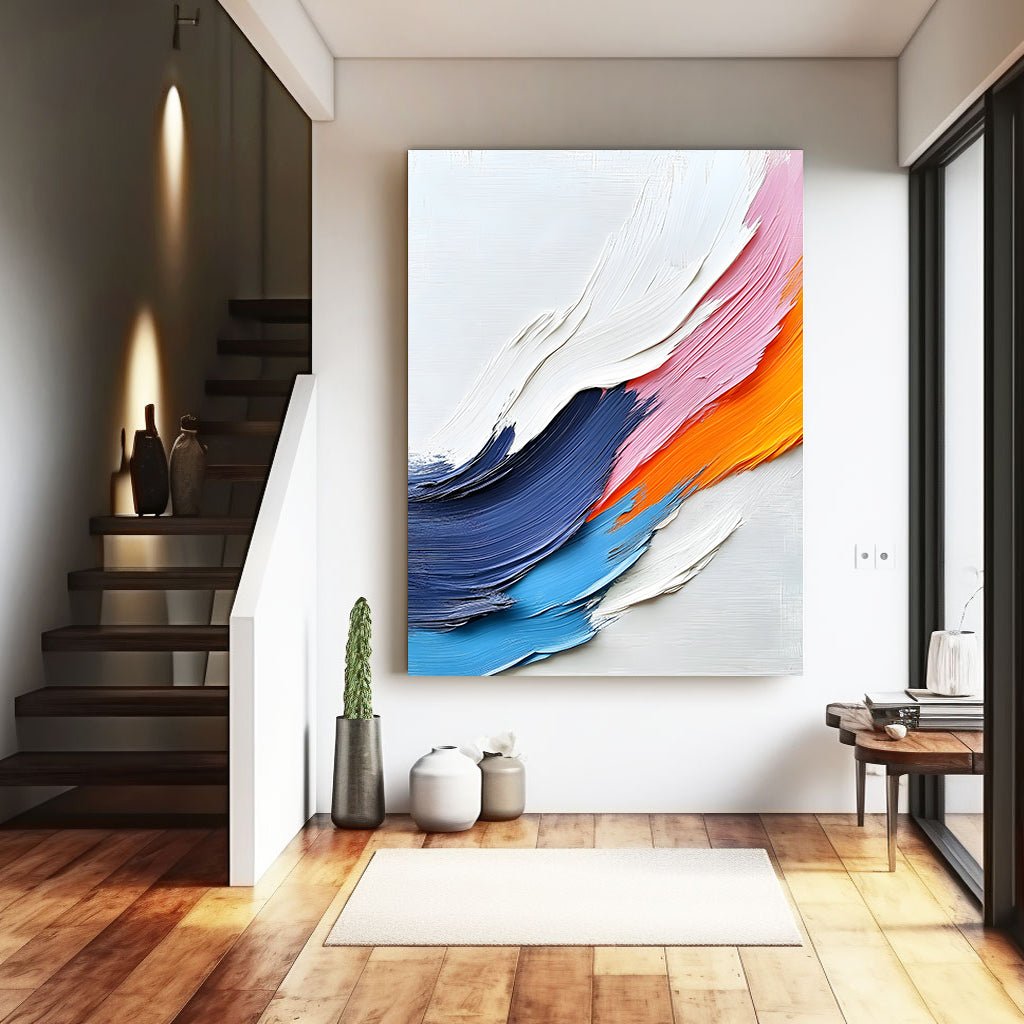 Abstraktes Gemälde „Ondas de Color“