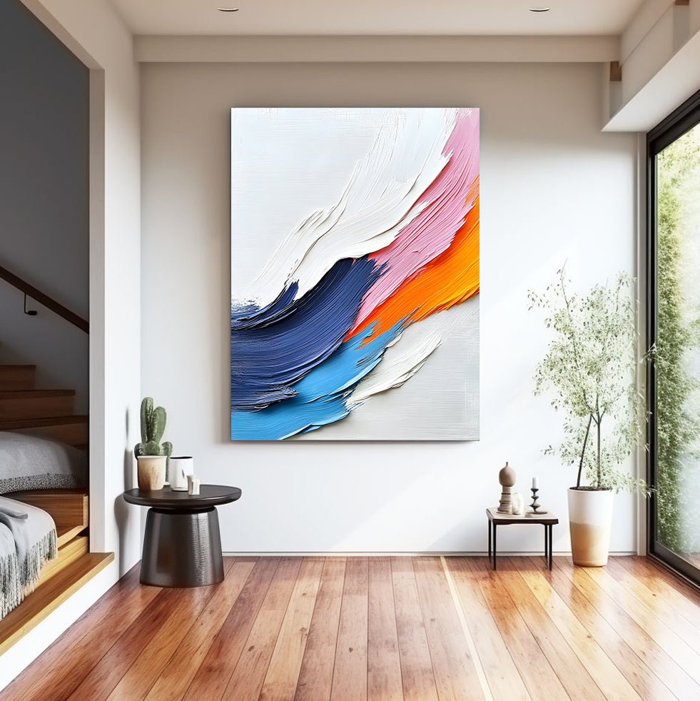 Abstraktes Gemälde „Ondas de Color“