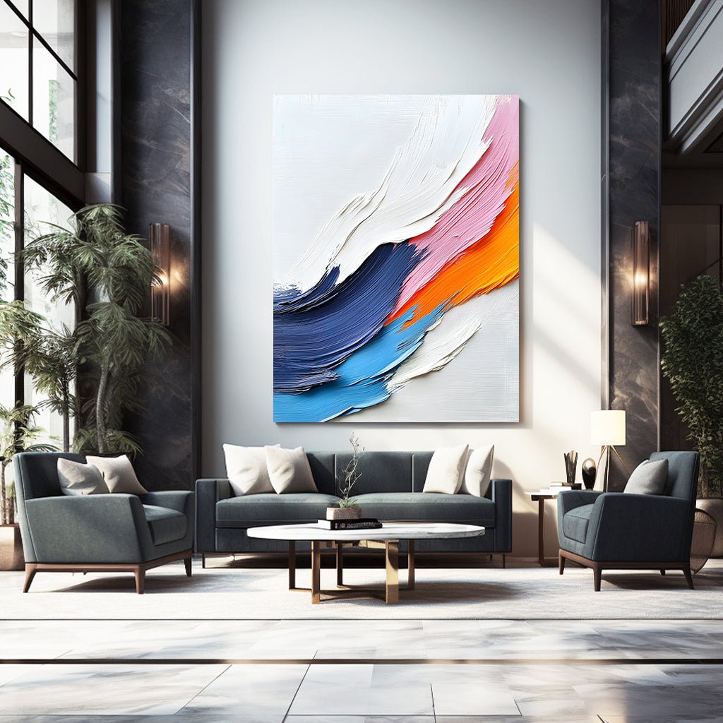 Abstraktes Gemälde „Ondas de Color“