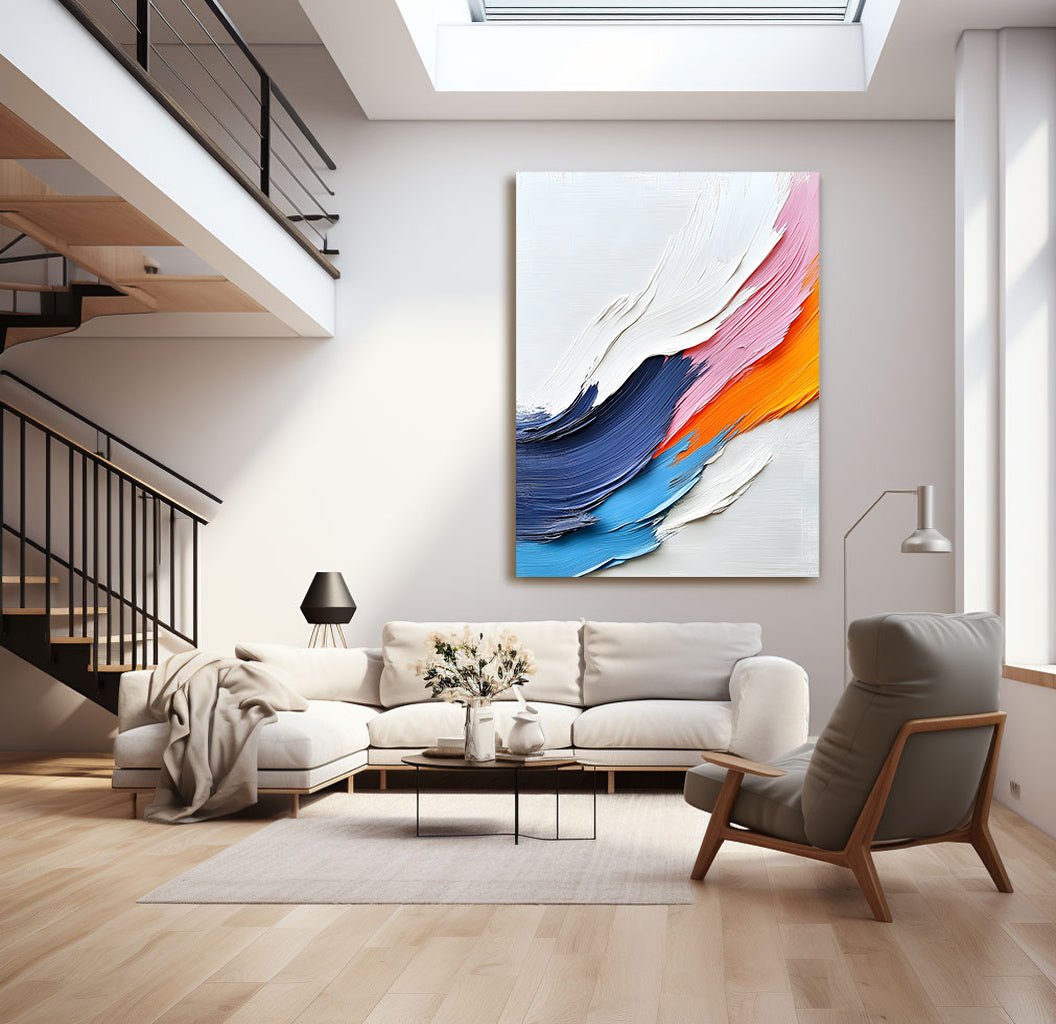 Abstraktes Gemälde „Ondas de Color“