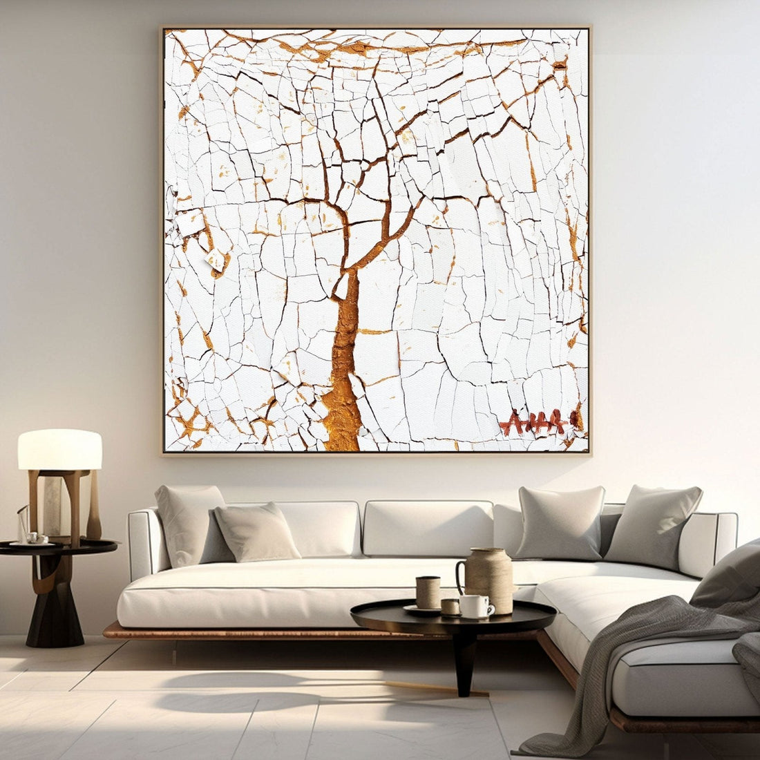 Abstract Painting "Pęknięcia Nadziei”