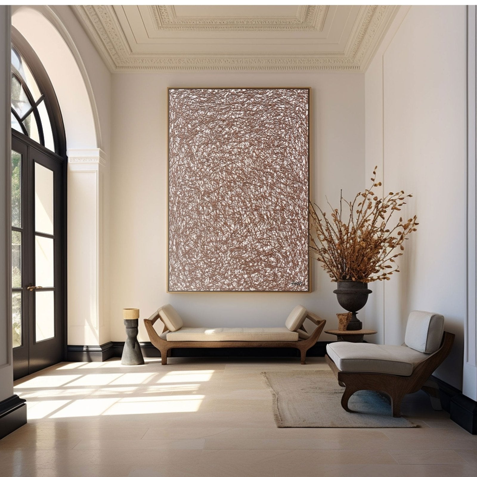 Abstract Painting "Pętelki Myśli”