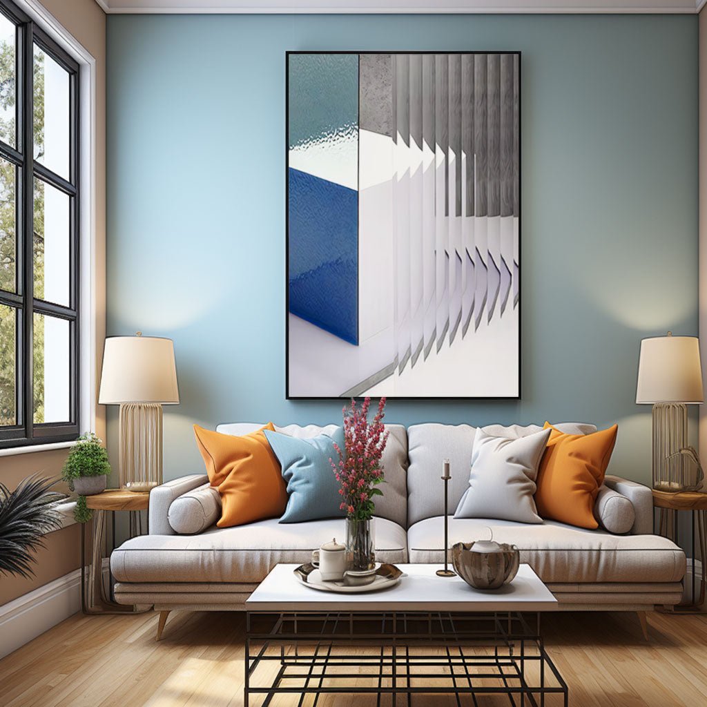 Abstract Painting "Profondeur Gelée"