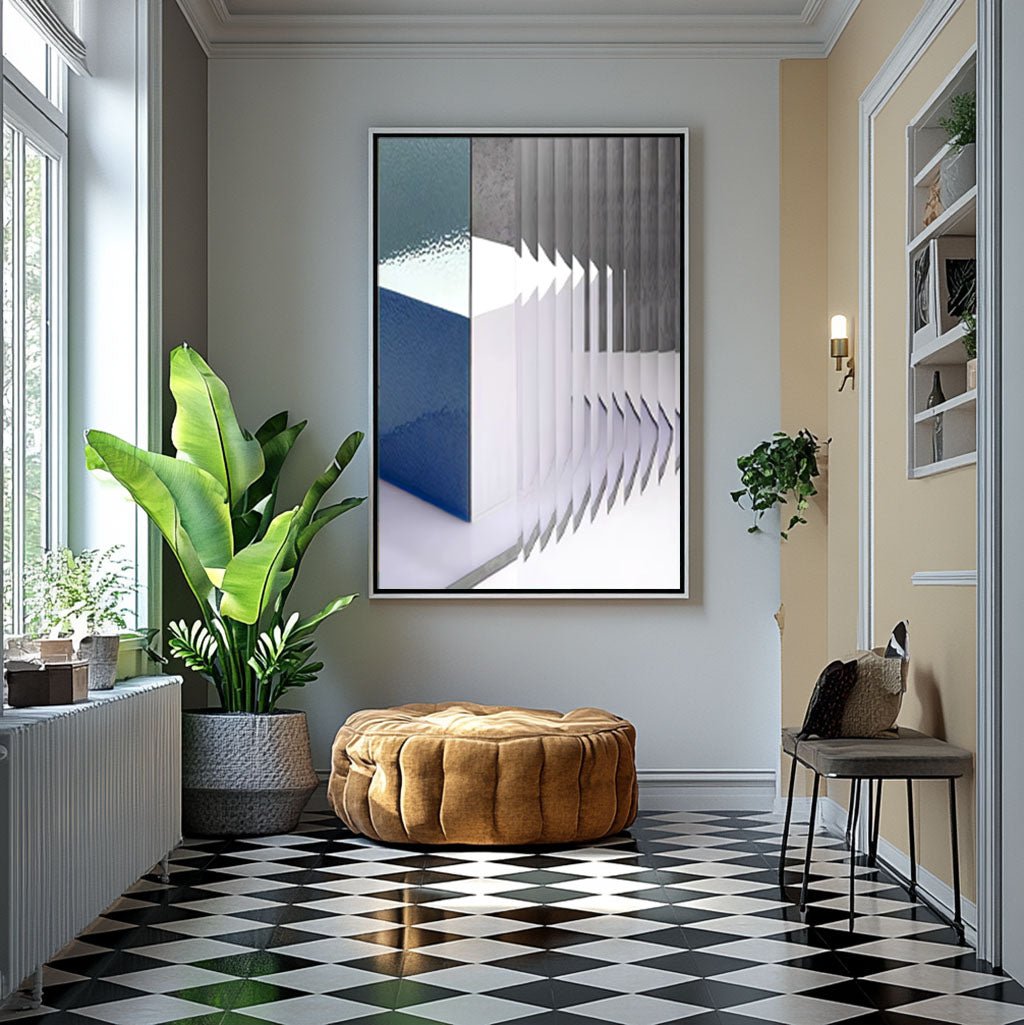 Abstract Painting "Profondeur Gelée"