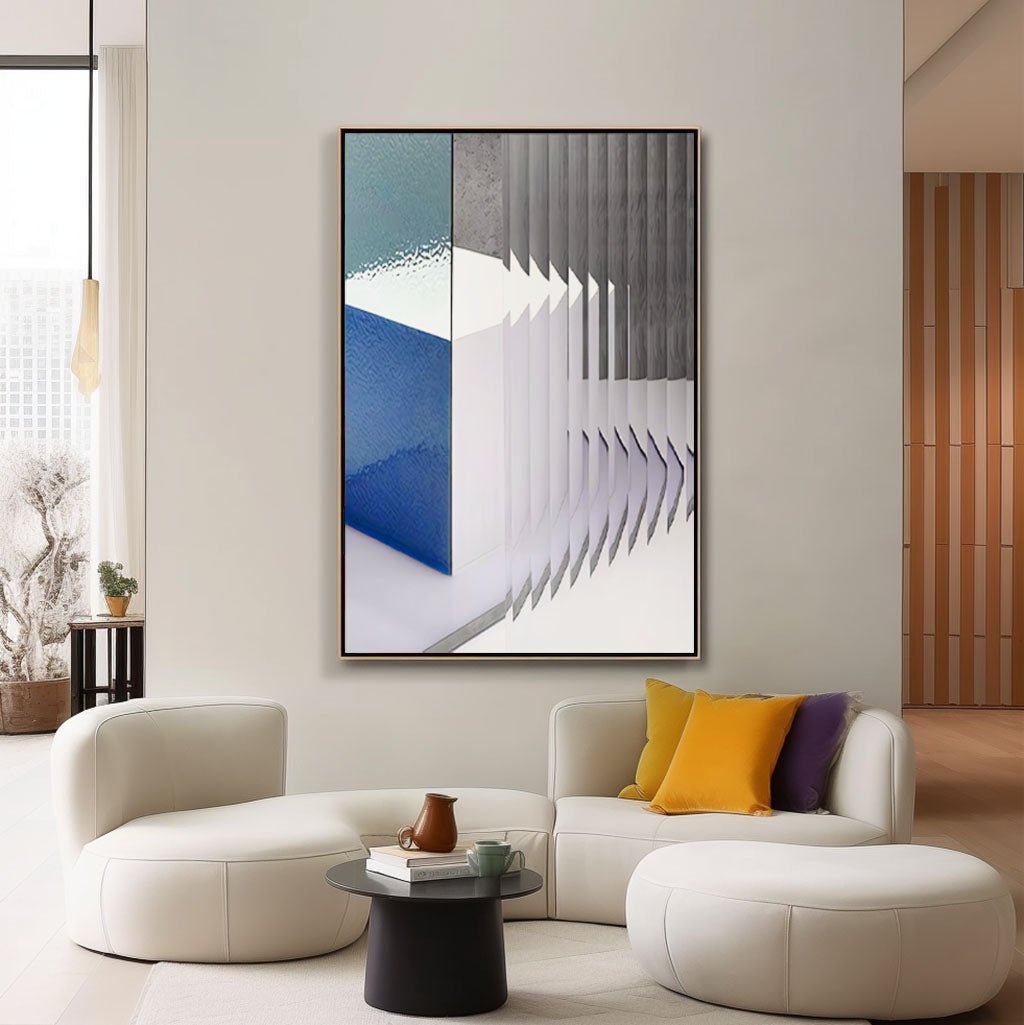 Abstract Painting "Profondeur Gelée"