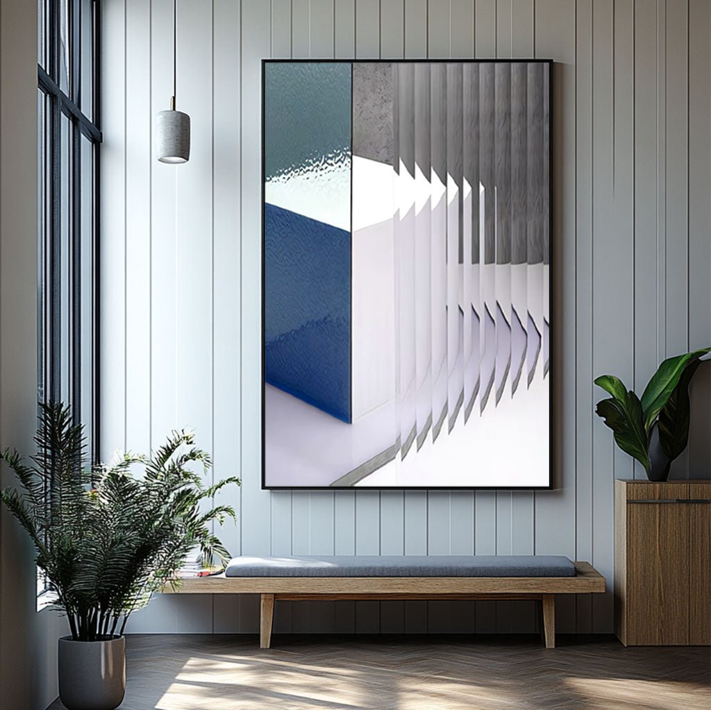 Abstract Painting "Profondeur Gelée"