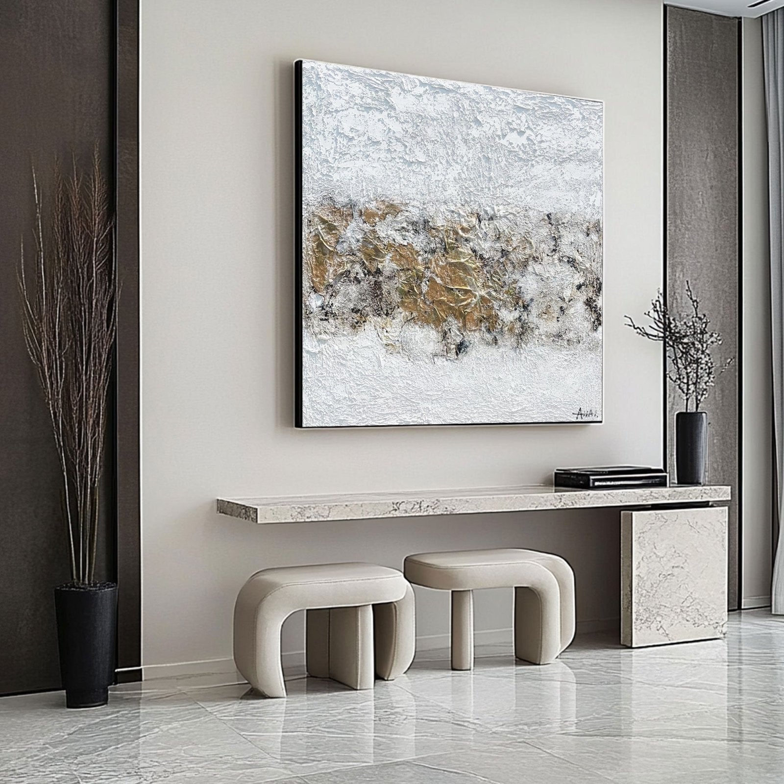 Abstract Painting "Przełom Materii”
