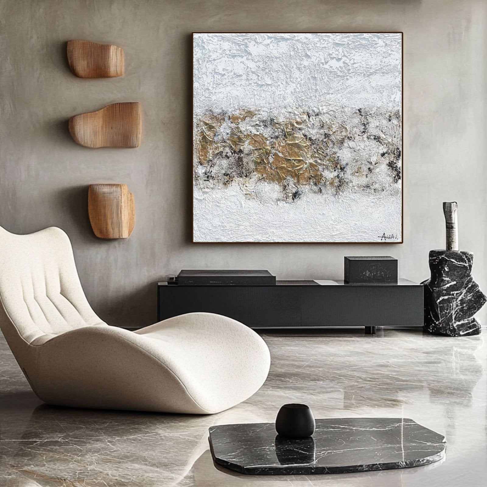 Abstract Painting "Przełom Materii”