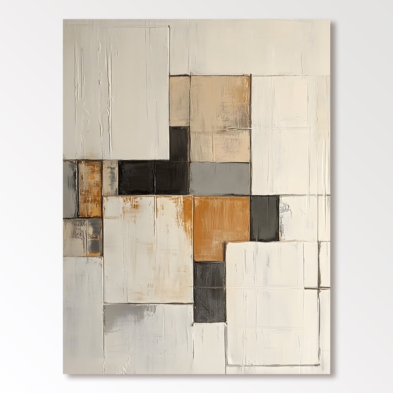Abstract Painting "Quadratische Komposition”