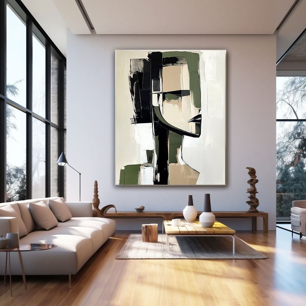 Abstrakt maleri "Reflet Brisé"