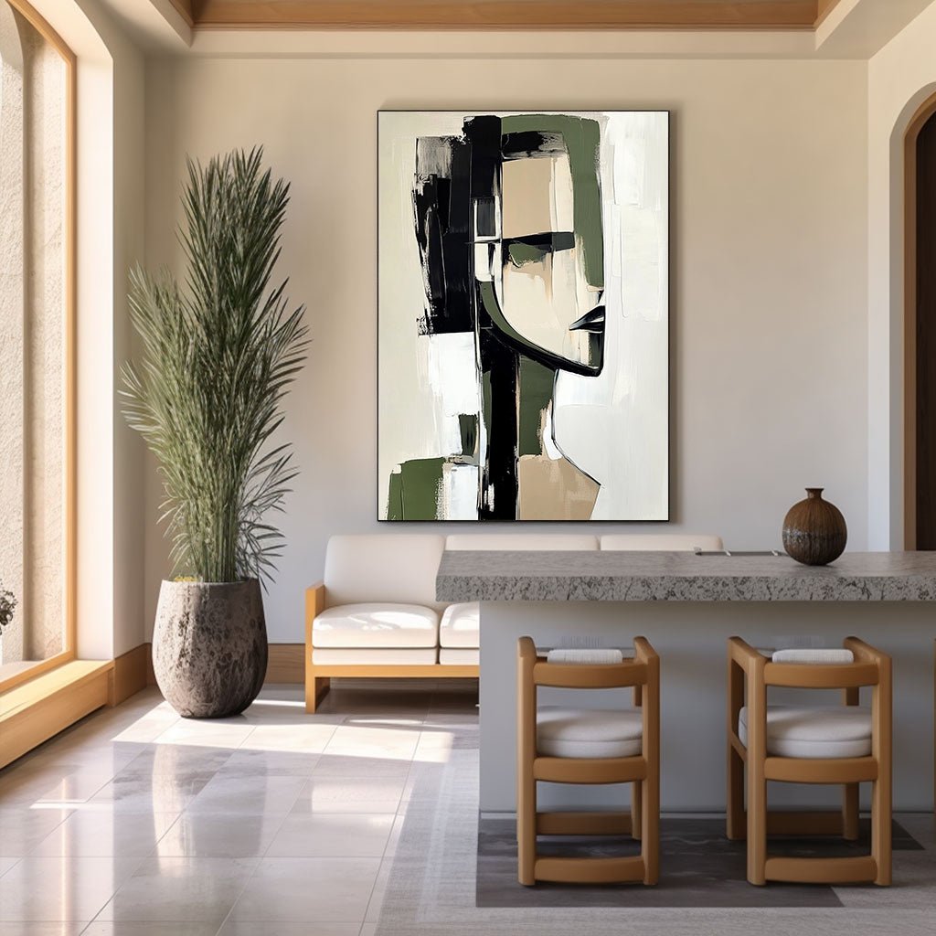 Abstrakt maleri "Reflet Brisé"