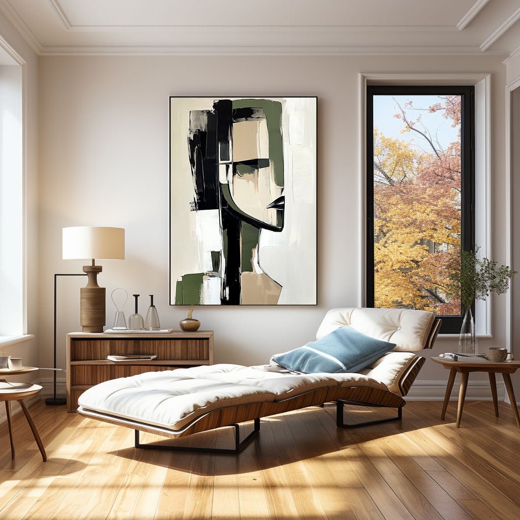 Abstrakt maleri "Reflet Brisé"