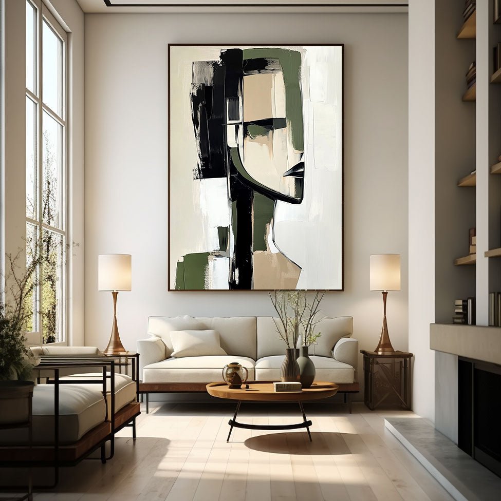 Abstrakt maleri "Reflet Brisé"