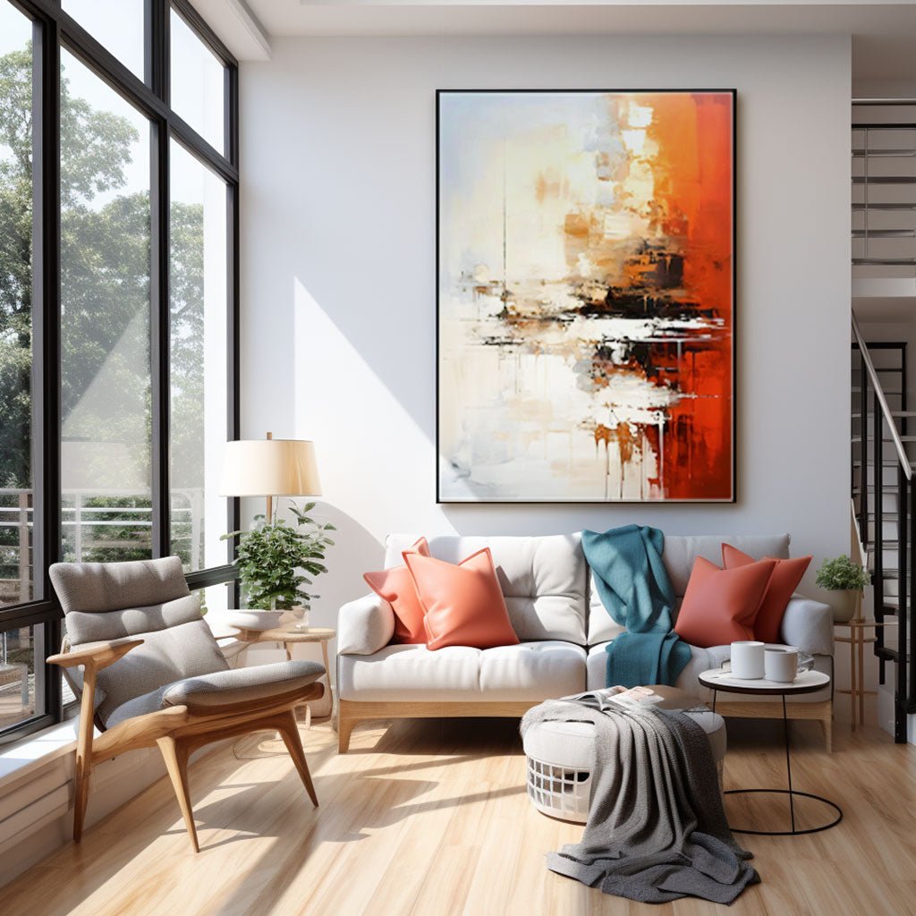 Abstrakt maleri "Reflets de l'Âme"
