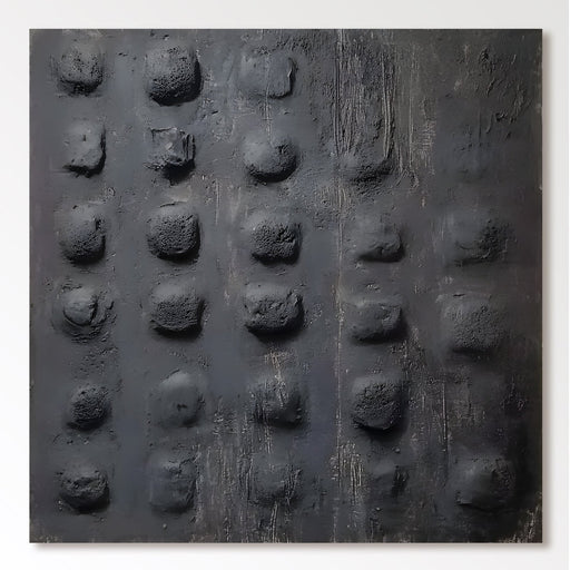 Abstraktes Gemälde „Relieve Oscuro“
