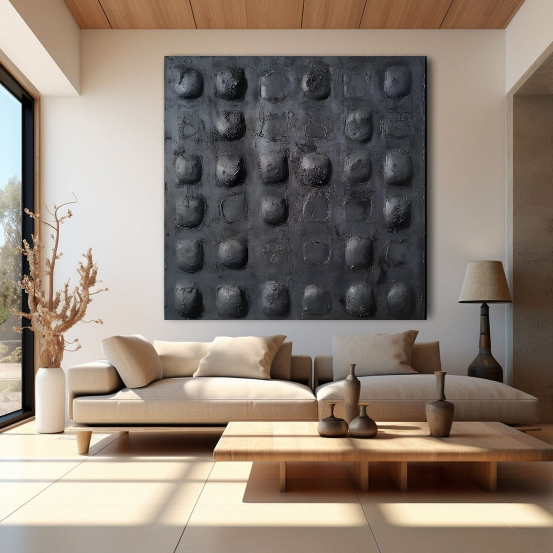 Abstract Painting "Relieves Industriales”