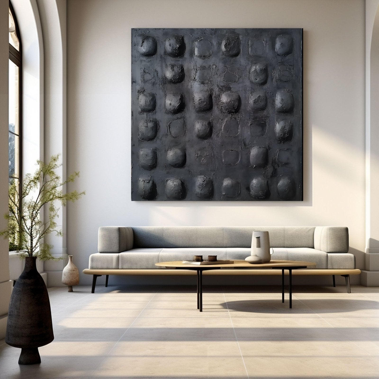 Abstract Painting "Relieves Industriales”