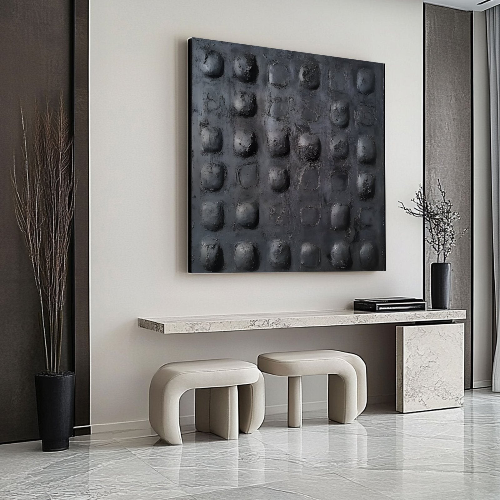 Abstract Painting "Relieves Industriales”