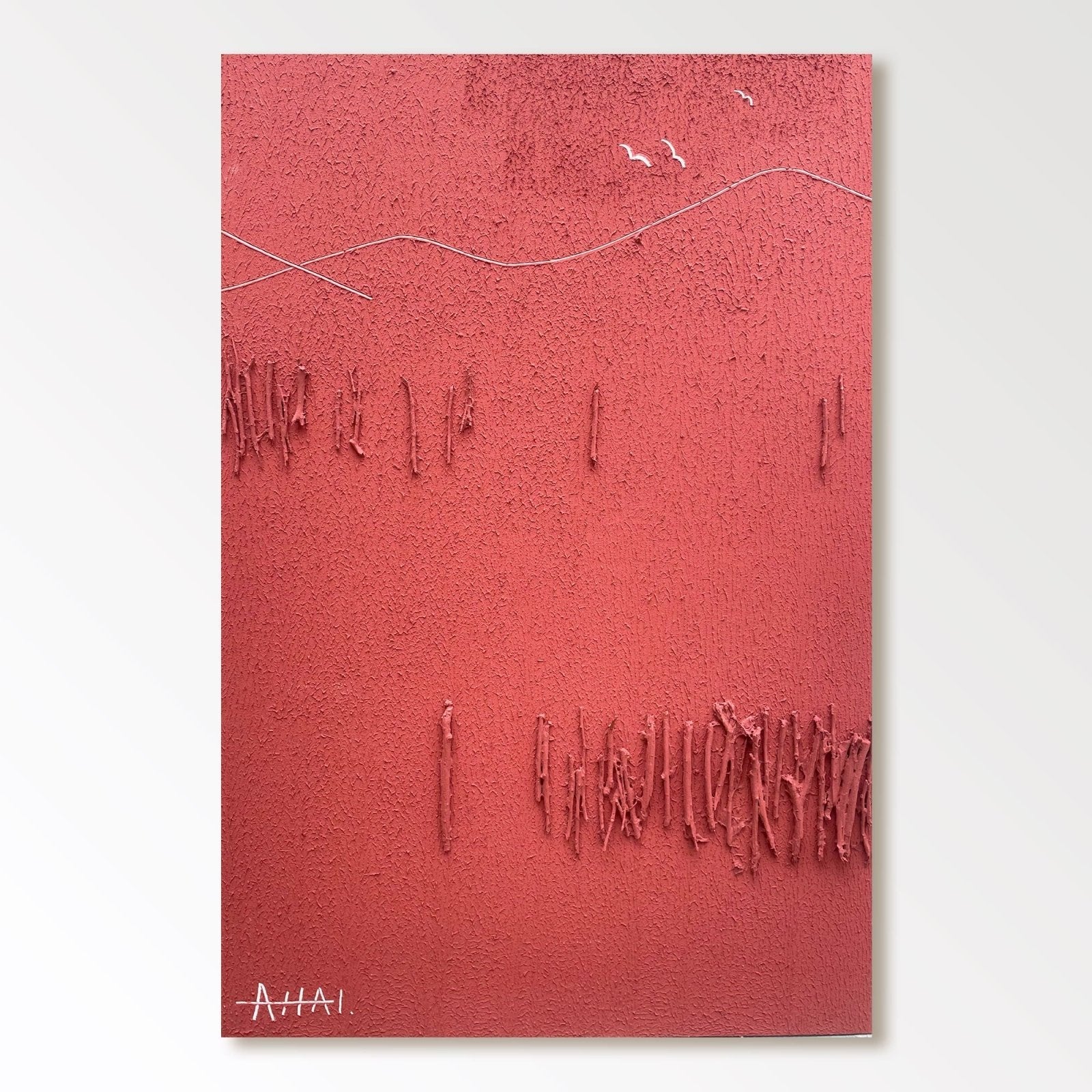 Abstract Painting "Rojo Emoción”