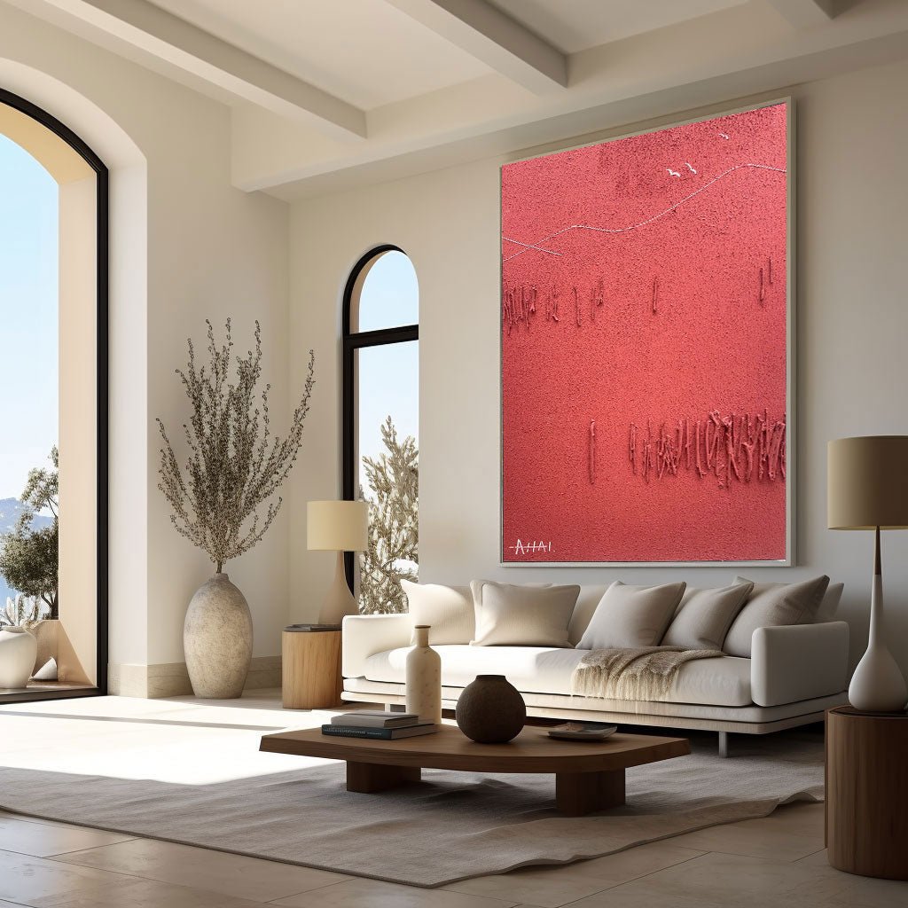 Abstract Painting "Rojo Emoción”